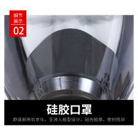 防尘面罩 硅胶款