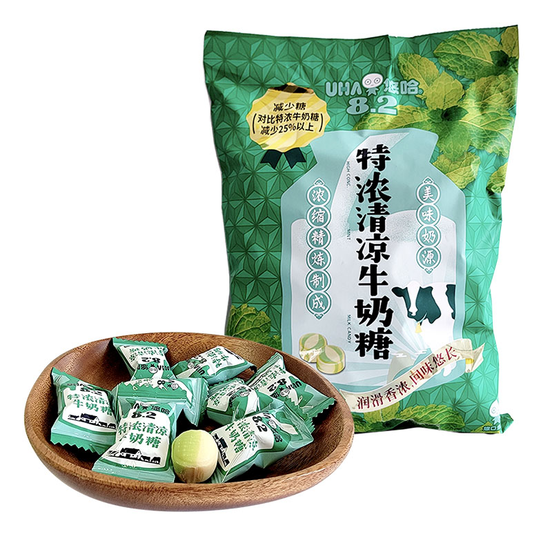 悠哈牛奶糖UHA特浓牛奶糖多口味结婚喜糖零食品袋装1000g 清凉味 1kg