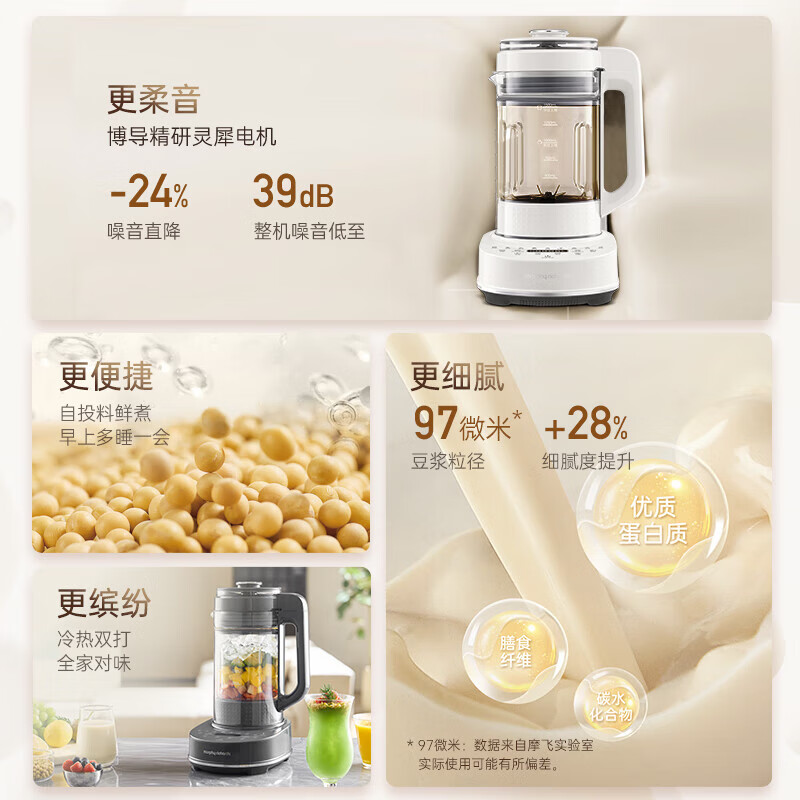 摩飞(Morphy richards) 多功能破壁料理机 MR8202高清大图