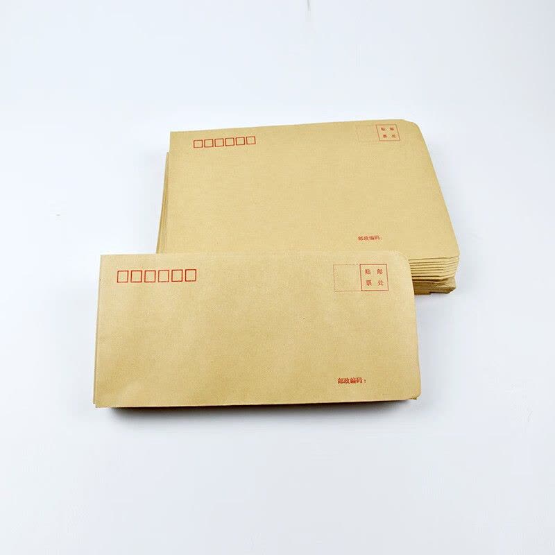 优拉牛皮纸信封袋5306 工资袋5#牛皮信封信纸套加厚牛皮纸凭证票据袋子专用信封发票收纳袋 40只/包图片