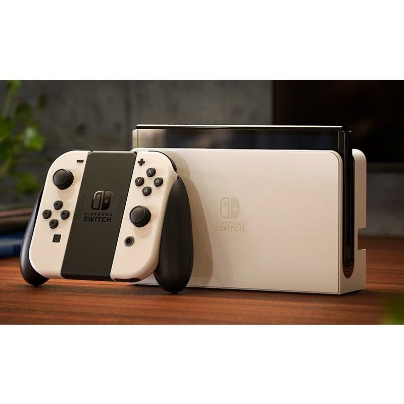 任天堂(Nintendo)Switch 家用体感游戏机 掌上游戏机 续航增强OLED 白色 港版+塞尔达王国之泪游戏卡带图片