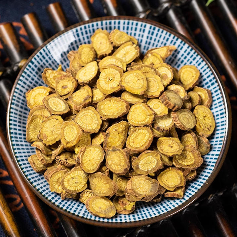 黄芩老黄芩官方店可搭龙胆草柴胡栀子黄岑片枯芹黄芩主根中空大片9260高清大图