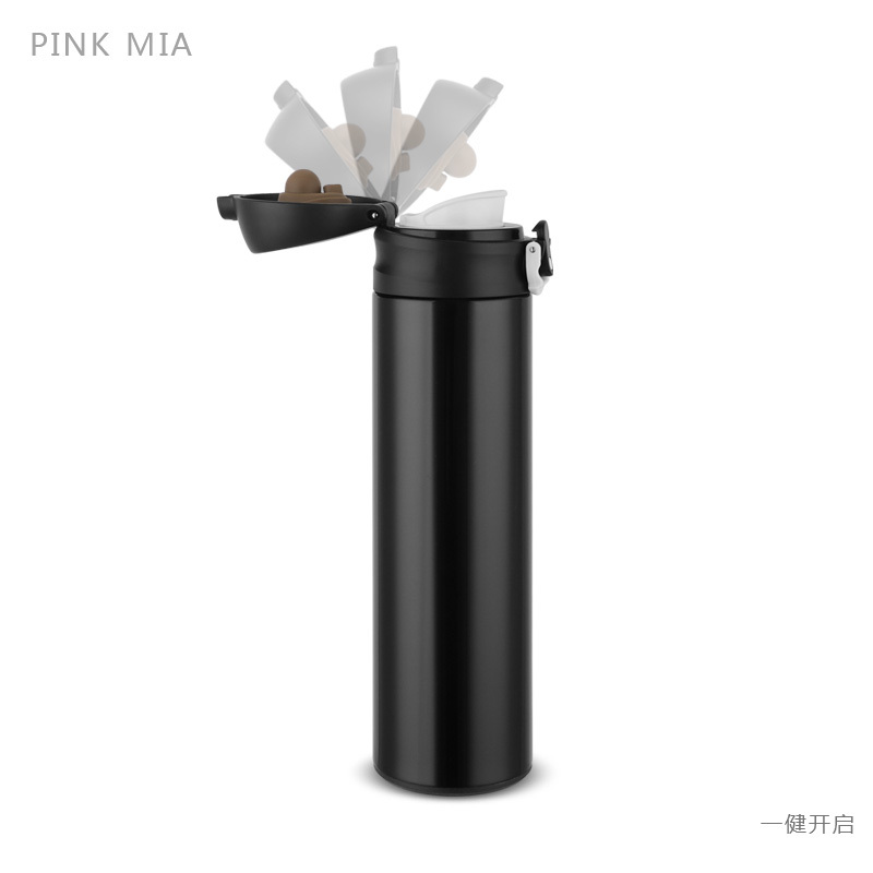 PINK-MIA韩式弹跳保温杯480ML金色