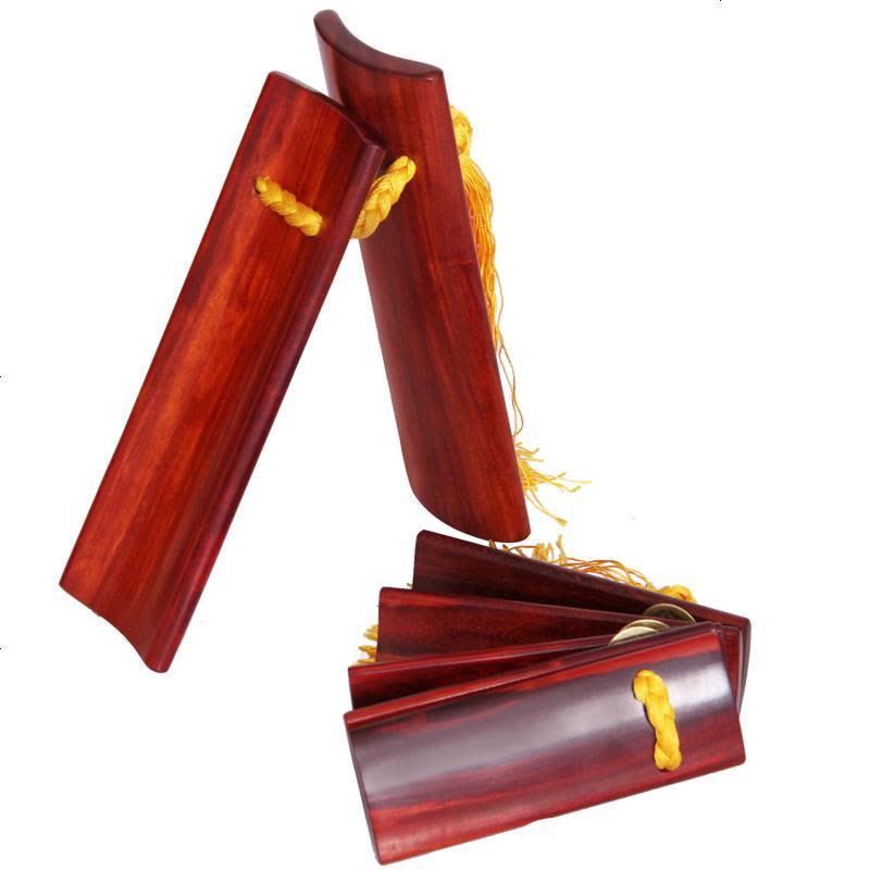 梵巢快板成人演奏曲艺表演相声快板初学紫檀木手工制作KB-16 牛鼻扣