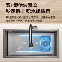 浪鲸(SSWW)水槽大单槽洗菜盆304不锈钢洗菜槽洗碗槽多功能蜂窝压纹水槽家用
