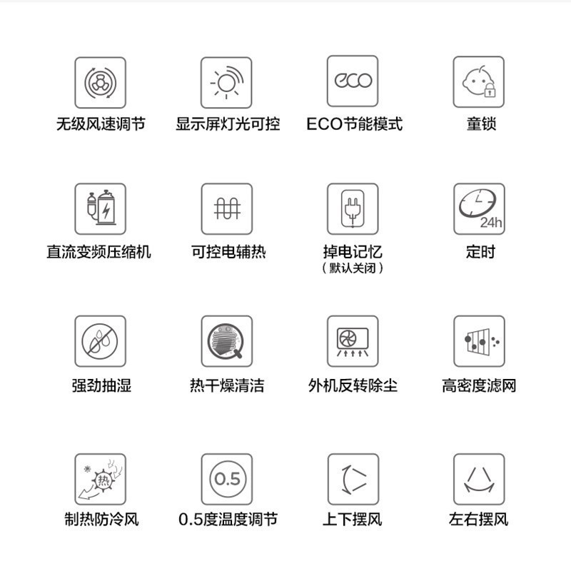 美的(Midea) KFR-72GW/G1-1 挂壁式冷暖空调 3匹 变频 空调挂机 (Z)