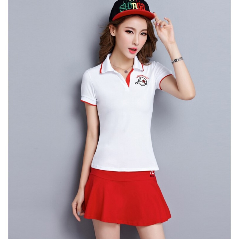 幼儿园教师园服夏季老师服装工作服广场舞运动短裙网球裙套装女裤