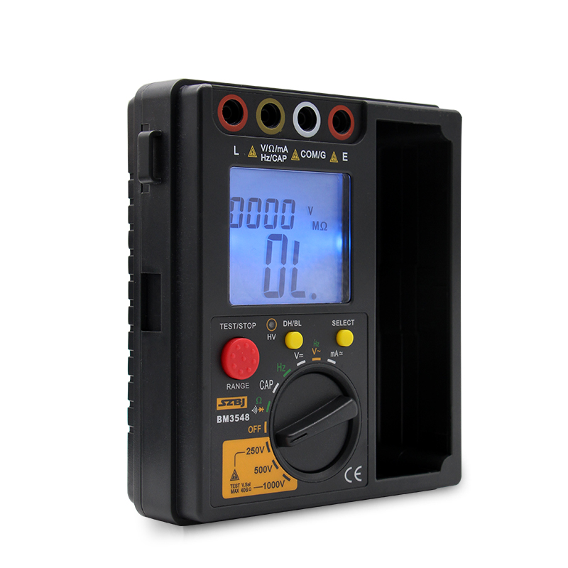 汐岩/9数字绝缘电阻测试仪+用表500V/1000V/2500V兆欧表摇表 BM3549原装标配2500V高清大图