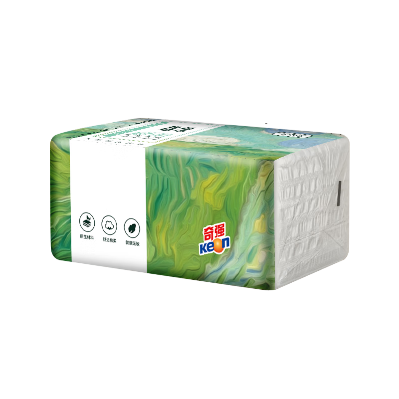 奇强 QQCZD224抽取式面巾纸 146mmx175mm 400张*8包/提高清大图