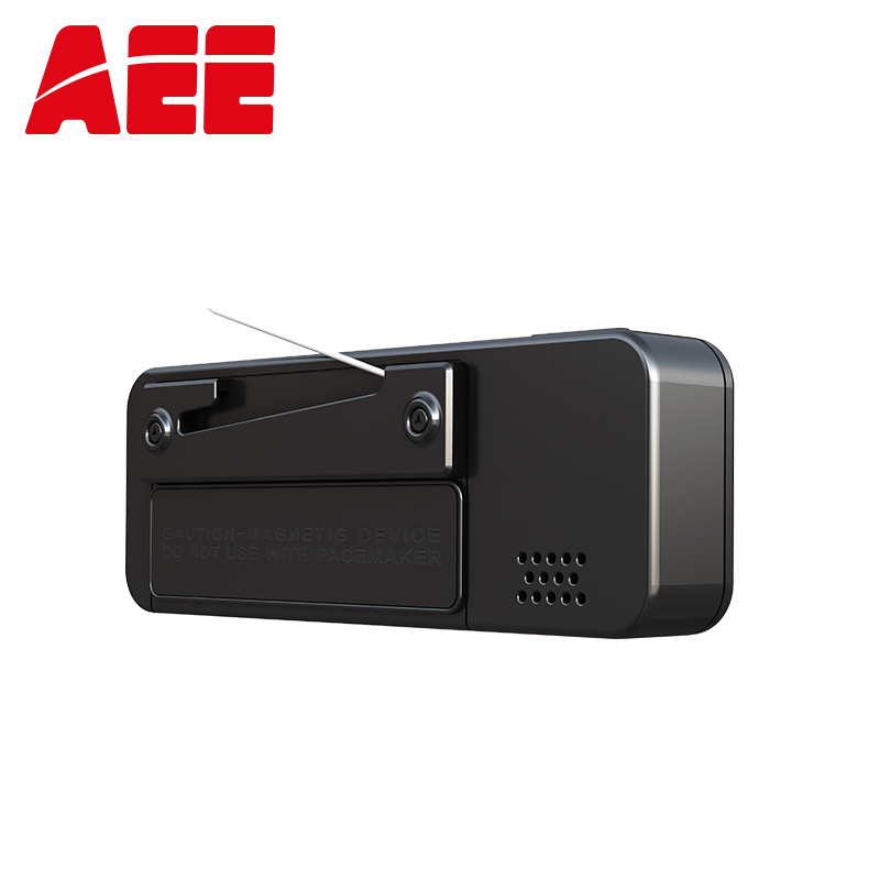 AEE DSJ-P3 工牌记录仪4G 浅灰色128G WIFI+独立定位胸牌4G触摸蓝牙