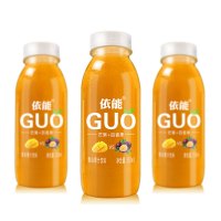 依能GUO百香果+芒果味350ml*6瓶装混合果汁饮料塑包装