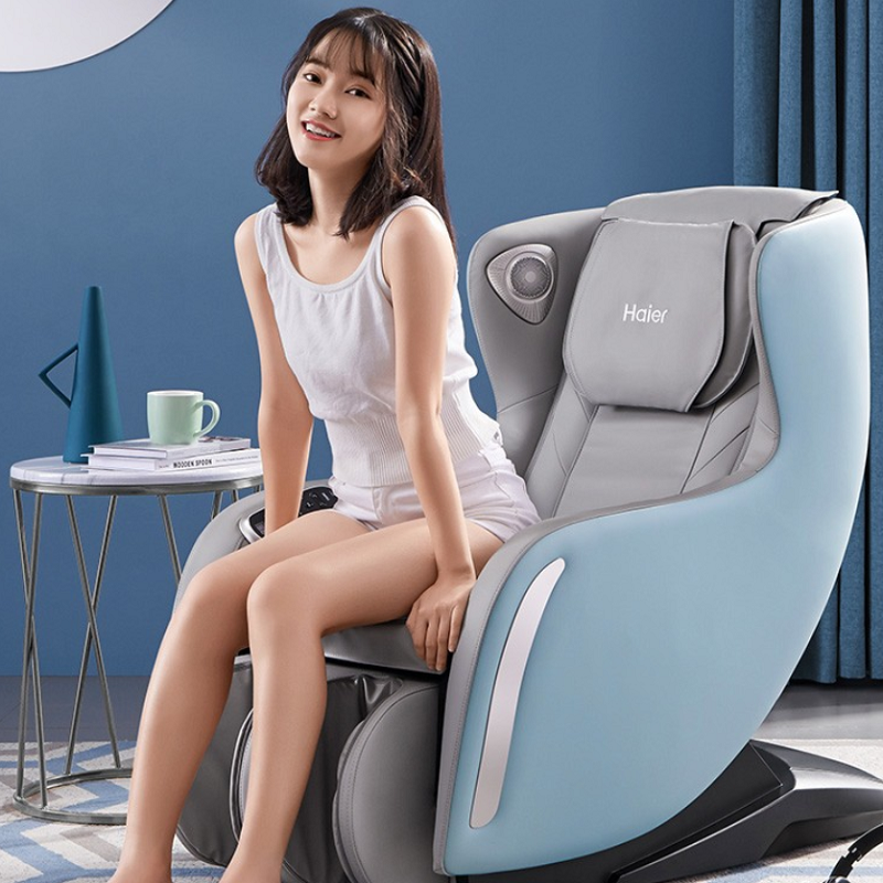 海尔(Haier) 小型电动按摩椅 H2-302 雾蓝色