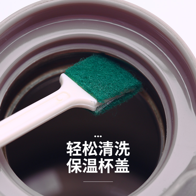 家柏饰(CORATED)缝隙刷厕所马桶保温杯窗空调厨房一次性卫生间死角清洁刷子 绿色无纺布款(10支装)高清大图