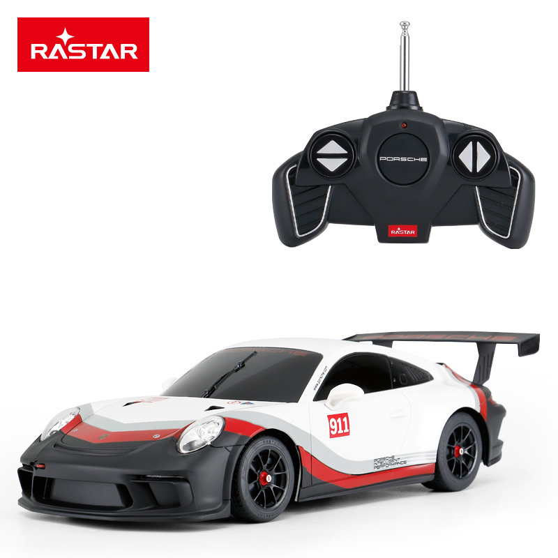 星辉(Rastar)1:18保时捷911 GT3 Cup遥控车儿童遥控赛车玩具59400白色