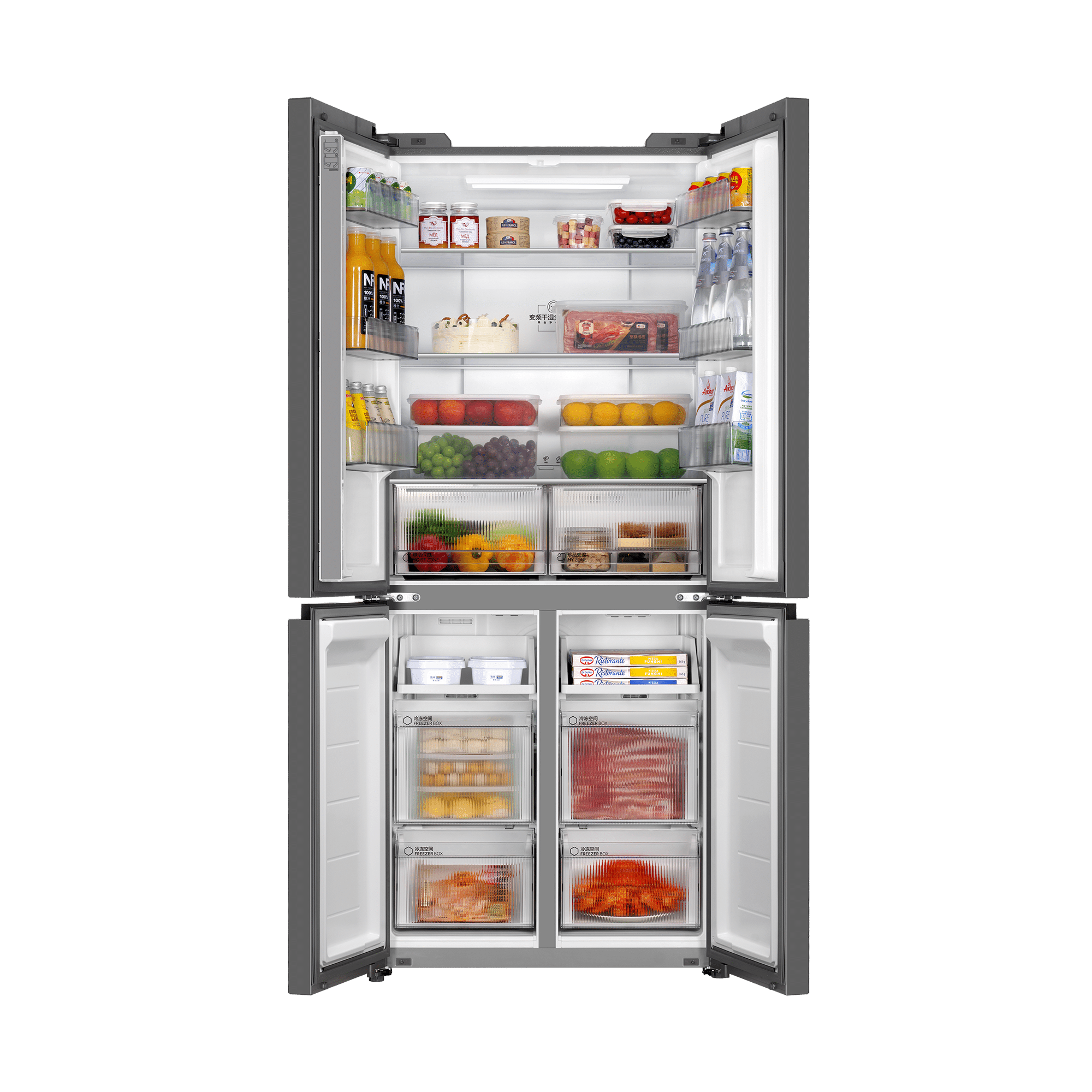 海尔十字门冰箱BCD-490WGHTDE5GDU1高清大图