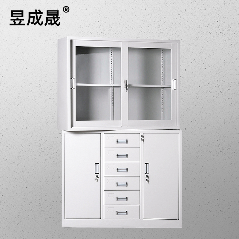 昱成晟10060中六斗文件柜铁皮柜档案柜办公室资料柜子