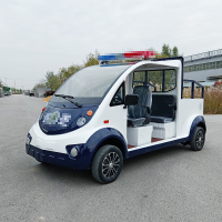 德武军恒电动巡逻车皮卡双排5座四轮观光车4000瓦+72v100ah*6只铅酸电池刹车助力方向助力