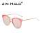 JIM HALO太阳镜品牌男女款时尚炫彩变色猫眼渐变镜片新款防辐射金属框全框潮墨镜HFF0046