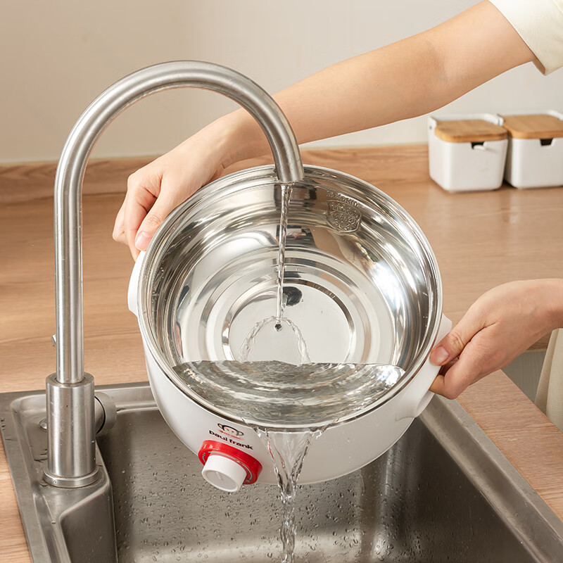 大嘴猴(Paul Frank)速腾电火锅DZH-H1015多功能锅电煮锅加蒸笼煎煮炸多用锅家庭聚会家用3.4lL高清大图