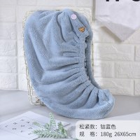 干发帽女加厚吸水速干干发巾洗发毛巾吸水巾女可爱速干帽 三维工匠 紫色A