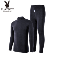 [买2付1]PLAYBOY花花公子男女士保暖内衣套装加绒加厚中高领秋冬情侣款