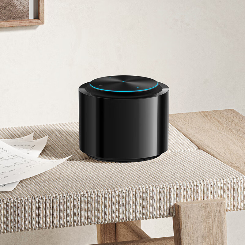 小米(MI)Sound高保真智能音箱 黑色 新版 NFC音乐接力 小爱音箱 小米音响 黑胶经典款 蓝牙音箱 音响 立体声高清大图