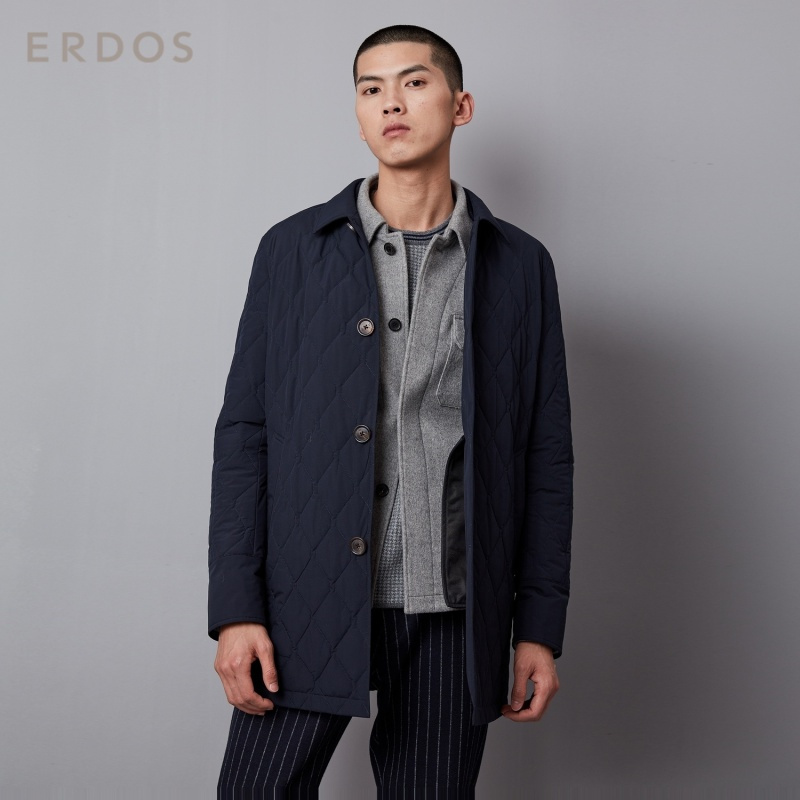 ERDOS20秋冬翻领男士保暖棉服