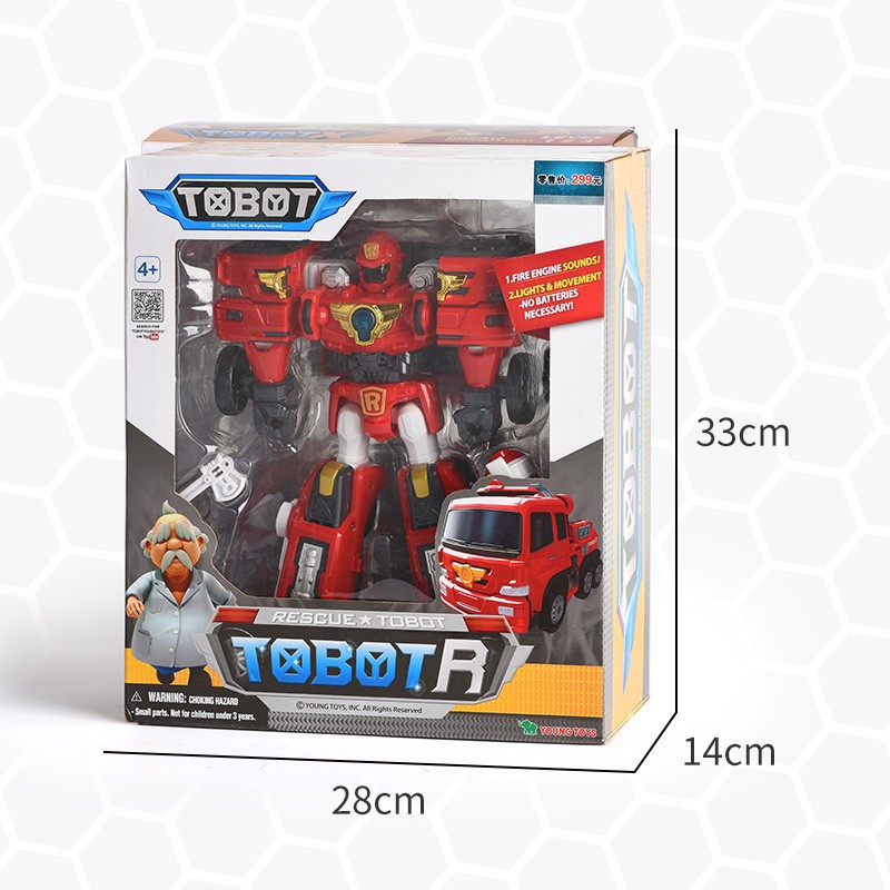 托宝兄弟(TOBOT)男孩女孩玩具金刚手动合体变形车机器人汽车R战士进化版-301016