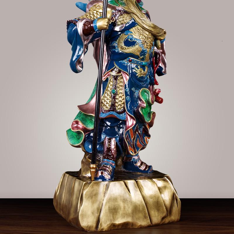 美帮汇铜关公摆件铜像武财爷神佛像大号关公关羽客厅供奉摆件工艺品高清大图