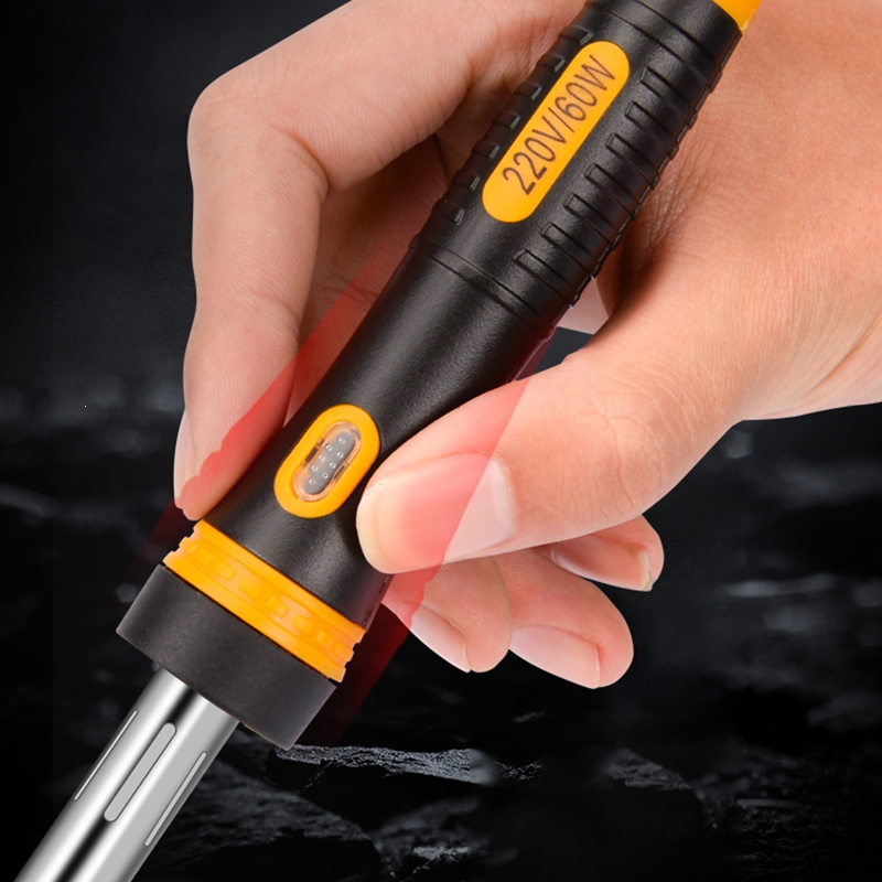 利数显电烙铁家用电洛铁枪电熔焊接笔恒温锡焊家电维修工具60w烙铁