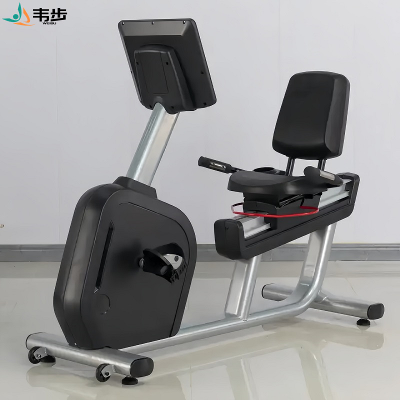 韦步WB-5015商用卧式磁控健身车家用健身房室内运动背靠式健身车