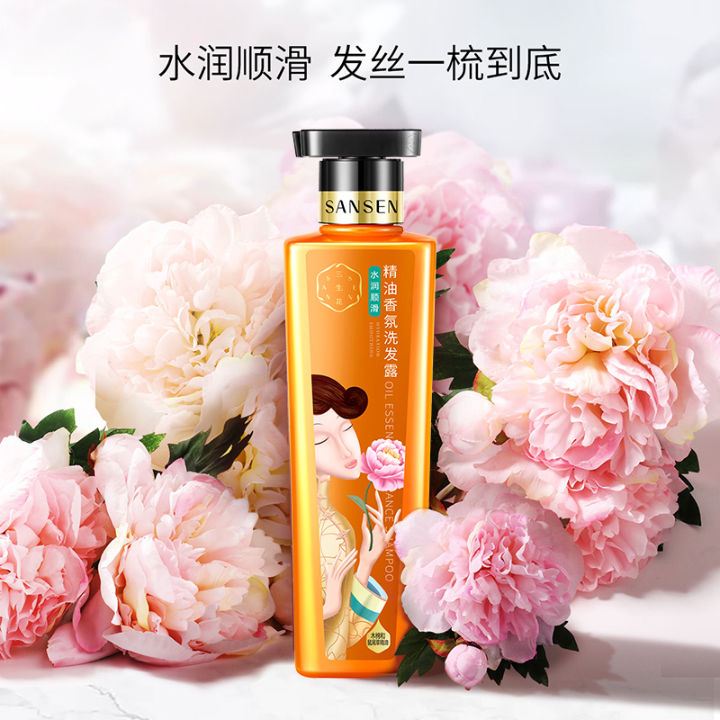 百雀羚三生花水润顺滑500ml+护发素500ml