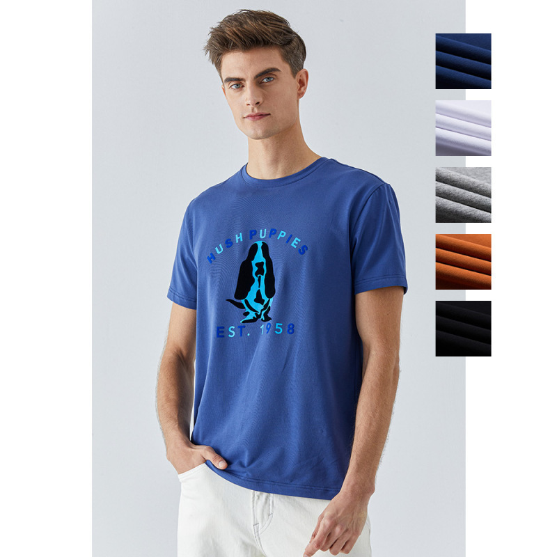 younger系列暇步士夏男装2021新款圆领套头短袖t恤pe21341d视频