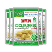 味聚特口口脆榨菜芯80g*10小包袋装四川泡菜特产自制咸菜疙瘩下饭小菜