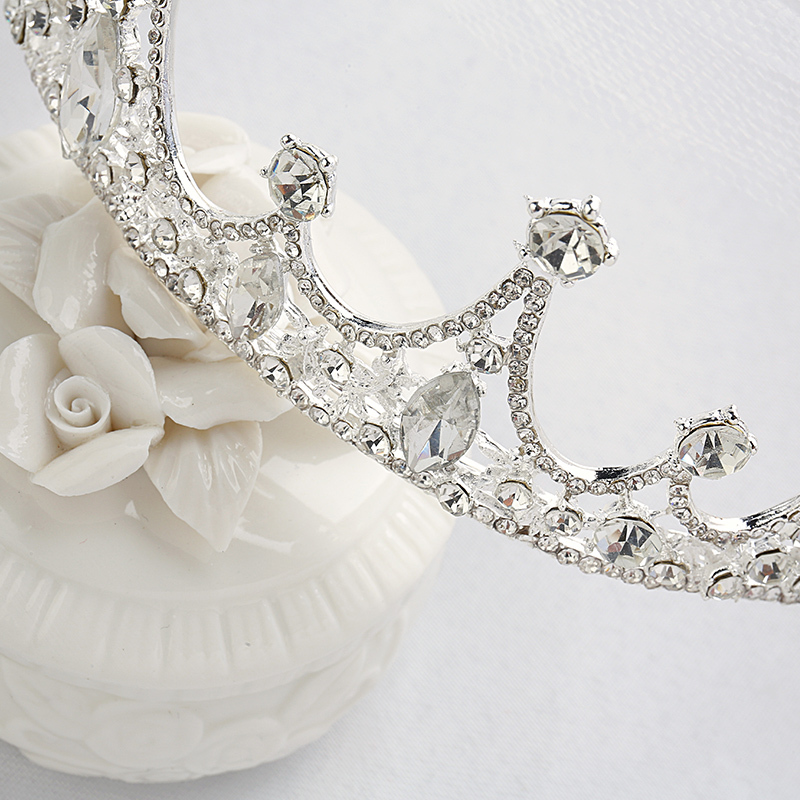 女童王冠水晶冰雪奇缘水钻发箍演出发饰儿童公主礼服配饰皇冠头饰