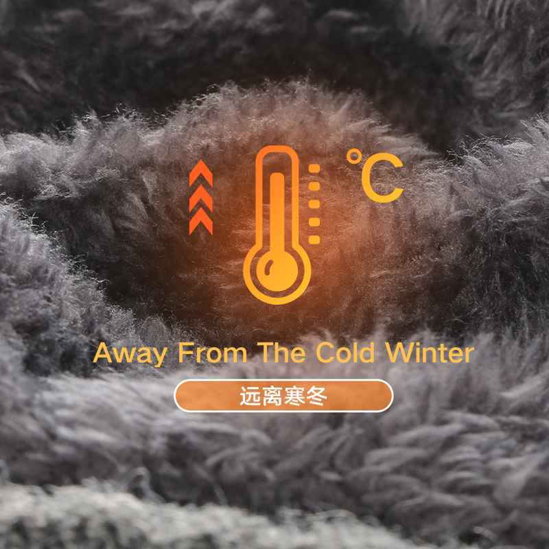 啄木鸟中老年帽子男冬季老人保暖爸爸爷爷加绒加厚护耳针织毛加保高清大图