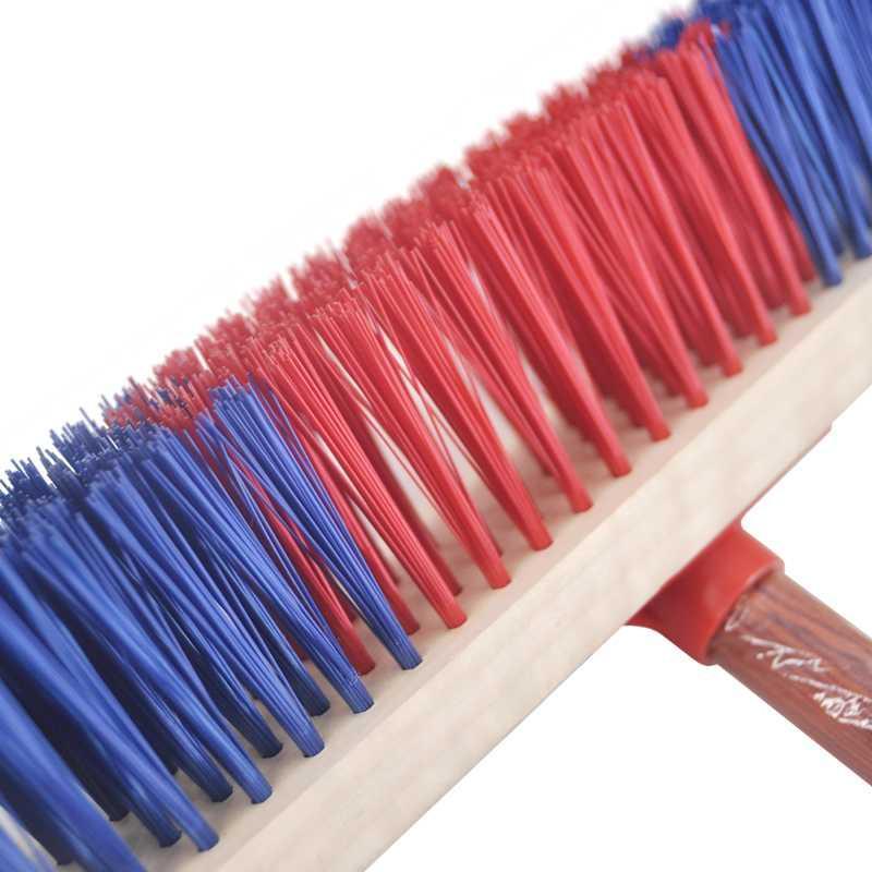 1木质长柄地刷清洁刷子硬毛浴室刷地板刷大理石刷30cm刷头