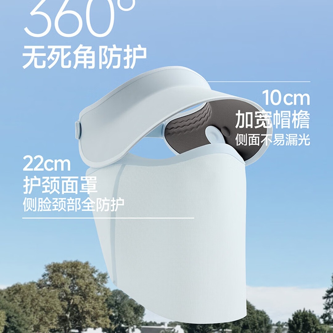 蕉下(beneunder)遮阳帽夏季透气防晒帽子女运动空顶帽面护帽子骑行百搭SS020石墨灰高清大图