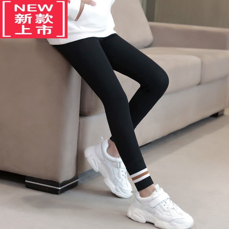 可莉允女童外穿打底裤秋冬款2022新款加绒加厚百搭裤子一体绒女孩保暖裤图片