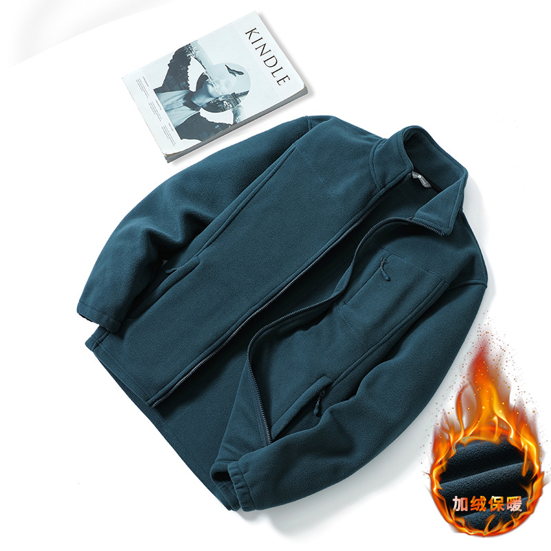 健卡侬 外套抓绒 J196 男墨绿 L