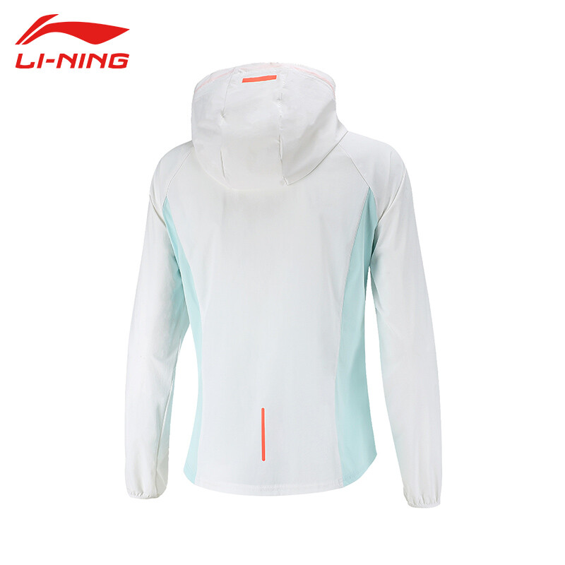 李宁(LI-NING)2022运动时尚跑步系列女子运动风衣 AFDS346-2 天羽蓝L