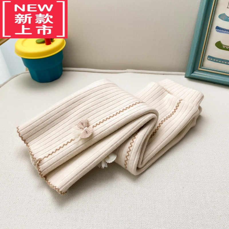 可莉允女童加绒打底裤小儿童秋冬季加厚一体绒外穿长裤宝宝冬装保暖裤子