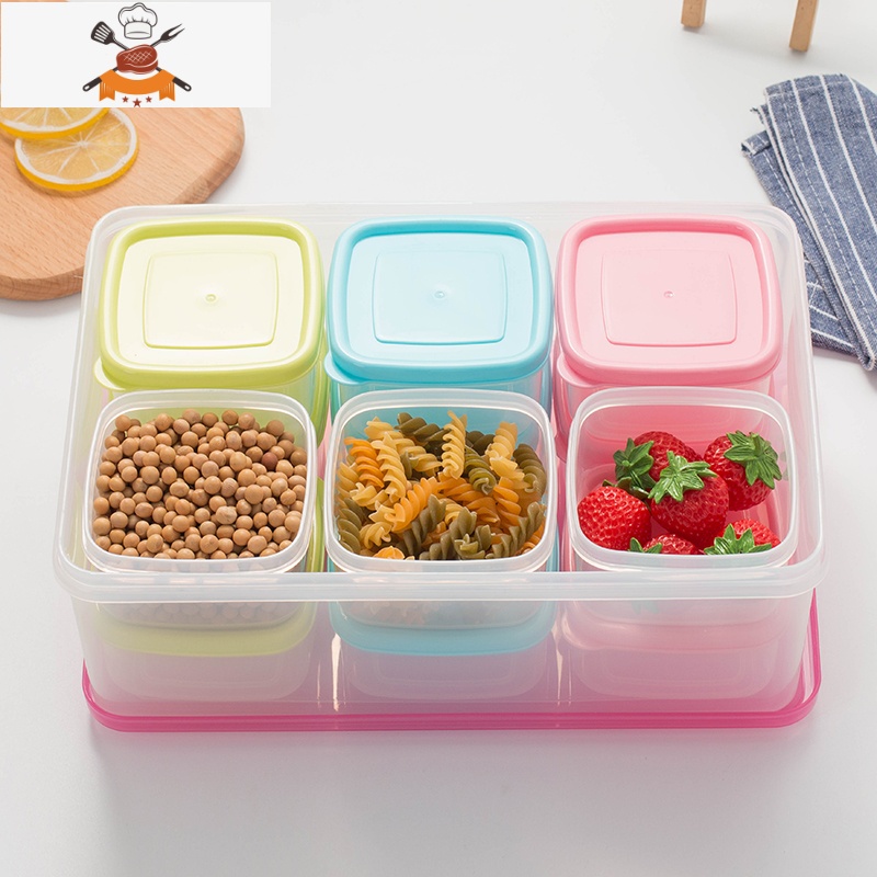 敬平幼儿园留样食堂食品菜品留样盒迷你塑料保鲜盒小号十二分格分装盒高清大图