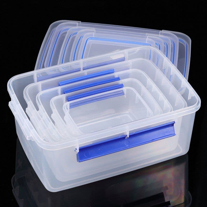 优橙 厨房冰箱商用食品级透明塑料保鲜盒冷冻密封收纳盒大图片