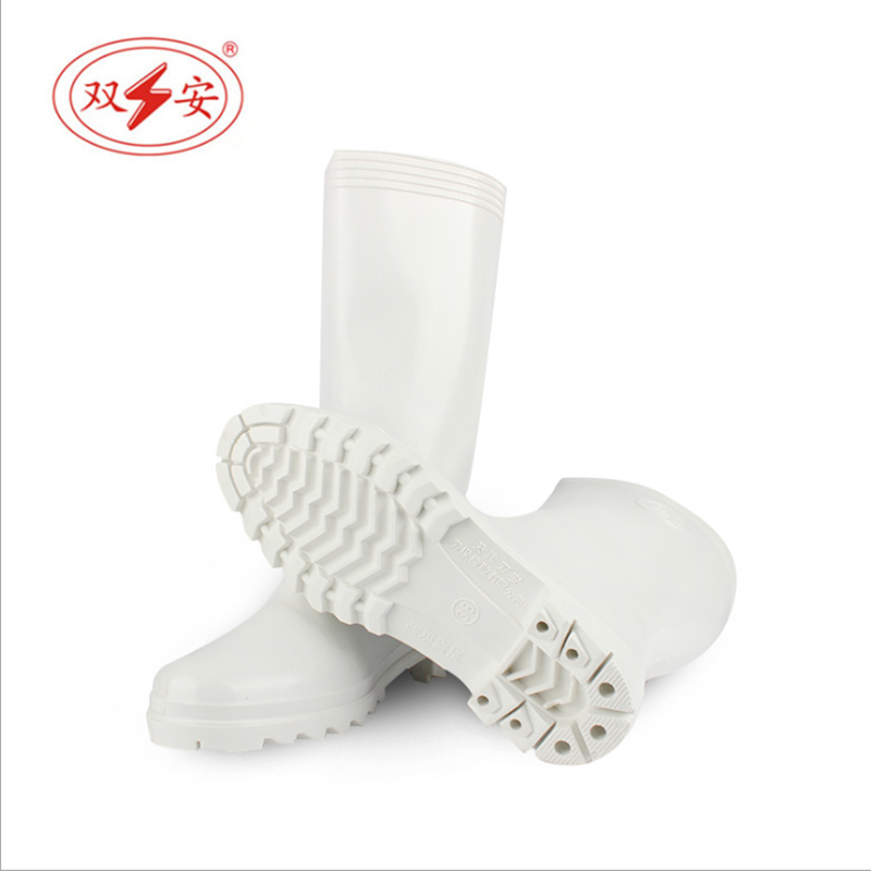 双安红叶BS001耐油高靴食品靴32cm 白色 43