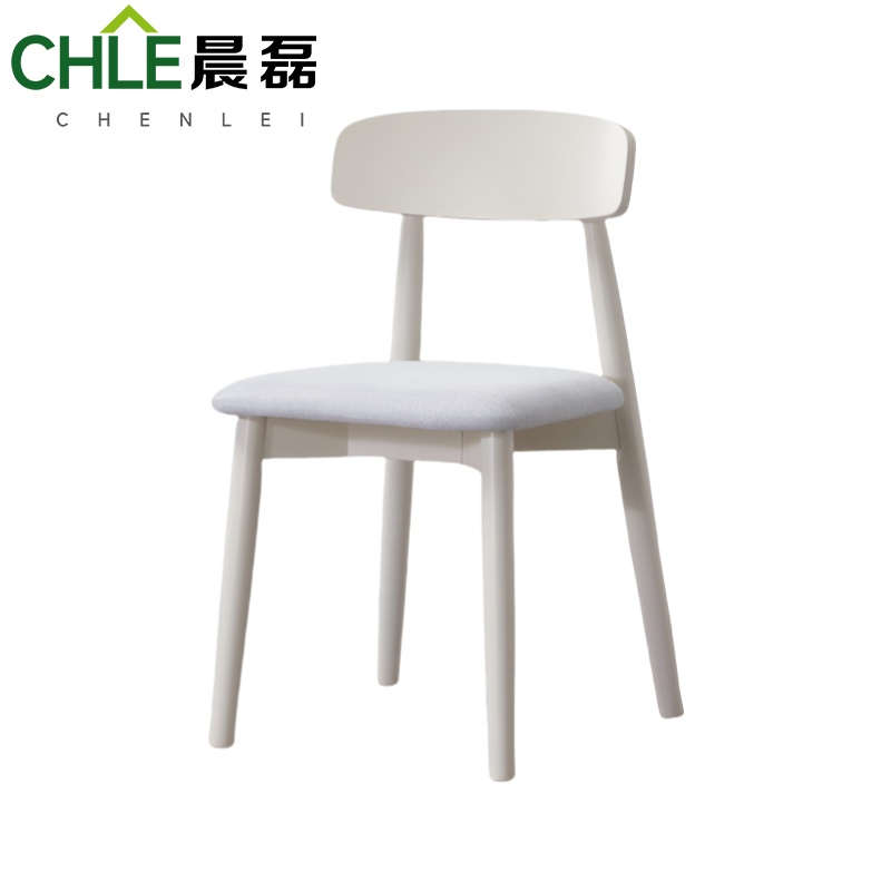 晨磊 实木餐椅 43*49.5*81.5cm(白色) 把高清大图