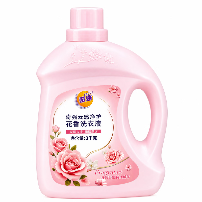 奇强 云感净护花香衣物清洁液3kg高清大图