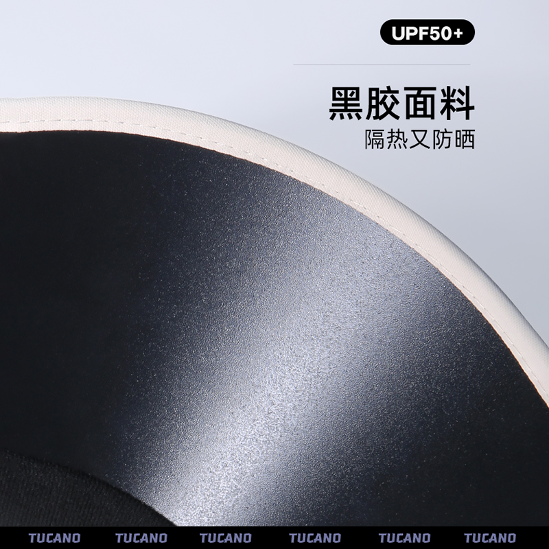UPF50+夏季大帽簷防晒帽女uv抗UV空顶遮阳帽子骑车遮脸遮阳骑高清大图