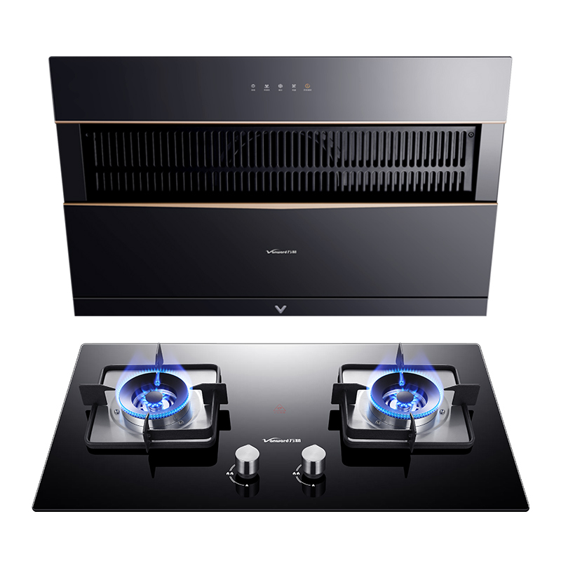 万和厨电套餐油烟机灶具套装一键爆吸20m06侧吸式油烟机燃气灶烟灶