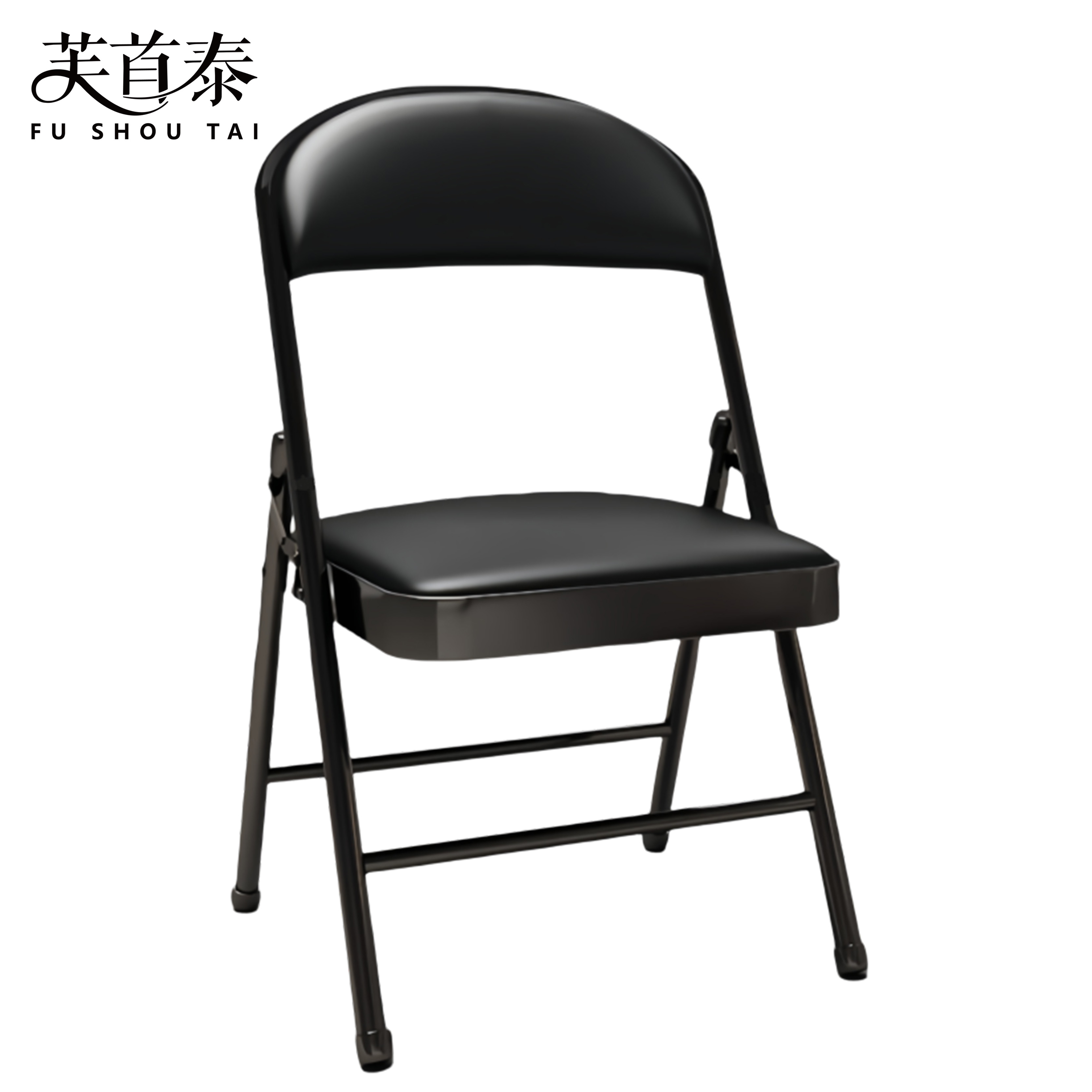 芙首泰皮质折叠椅450*460*790mm把高清大图